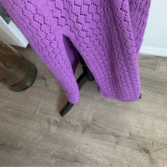 BOSTON PROPER PURPLE MIDI DRESS - Picture 10 of 14